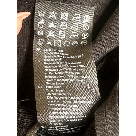 SANDRO Black Ribbed Knitted Twisted Cutout Top Stretchy Fabric Jumpsuit 36 US 4 - Picture 10 of 10